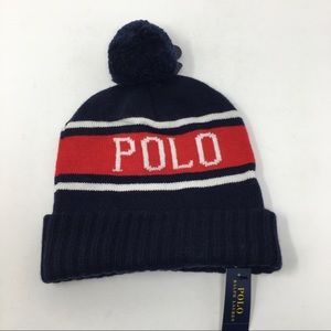 Ralph Lauren Polo USA Beanie Hat Navy
